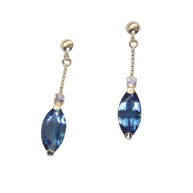 ピアス アクセサリー k18 18金 ロンドンブルートパーズ計1.00ct ピアス アクセサリー k18 18金 ロンドンブルートパーズ計1.00ct